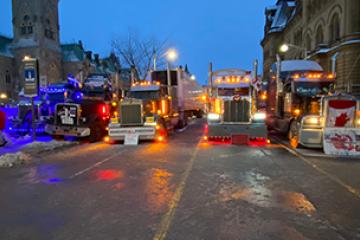 Freedom Convoy 2022 truck lineup